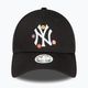 Жени New Era Цвете 9Forty New York Yankees бейзболна шапка черно 2