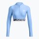 Дамски топ за тренировка Under Armour Heat Gear Rib 1/4 Zip horizon blue/white