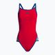 Дамски бански костюм от една част arena Team Stripe Super Fly Back One Piece червено-син 001195/477