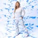 Дамски панталони за сноуборд ROXY Chloe Kim лазурно сини облаци 8