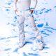 Дамски панталони за сноуборд ROXY Chloe Kim лазурно сини облаци 9