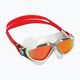 Aquasphere Vista бяла/сребърна/огледално червена титанова маска за плуване MS5050915LMR 8