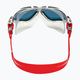 Aquasphere Vista бяла/сребърна/огледално червена титанова маска за плуване MS5050915LMR 9