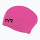 Розова шапка за плуване TYR Wrinkle-Free LCSL_693 3