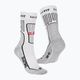 MYFIT Фитнес чорапи за кънки бели/сиви 3