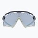 UVEX Sportstyle 228 черни пясъчни матови/огледални сребърни очила за колоездене 53/2/067/2816 7