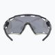 UVEX Sportstyle 228 черни пясъчни матови/огледални сребърни очила за колоездене 53/2/067/2816 8