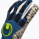 Uhlsport Hyperact Supergrip+ HN синьо-бели вратарски ръкавици 101123201 3