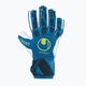 Детски вратарски ръкавици uhlsport Hyperact Supersoft синьо и бяло 101123701 4