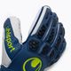 Uhlsport Hyperact Supersoft сини и бели вратарски ръкавици 101123701 3