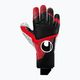 Uhlsport Powerline Supergrip+ Reflex вратарски ръкавици черни/червени/бели