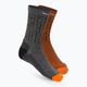 Мъжки чорапи за трекинг Salewa MTN TRN Sal. AM Crew сиво-кафяв 00-0000069029