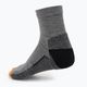 Мъжки чорапи за трекинг Salewa MTN TRN AM QRT сив 00-0000069034 2