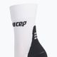 CEP дамски къси компресионни чорапи за бягане 3.0 бели WP4B8X2 3