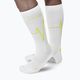 CEP Heartbeat мъжки чорапи за бягане с компресия, бели WP30PC2 6