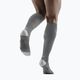 CEP Ултралеки сиви/светлосиви мъжки компресионни чорапи за бягане 5