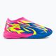 Детски футболни обувки PUMA Ultra Match LL Energy IT+Mid Jr светещо розово/ултра синьо/жълто предупреждение 2