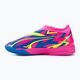 Детски футболни обувки PUMA Ultra Match LL Energy IT+Mid Jr светещо розово/ултра синьо/жълто предупреждение 10