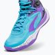 Мъжки баскетболни обувки PUMA Playmaker Pro Mid purple glimmer/bright aqua/strong grey/white 10