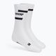 CEP Компресивни чорапи за бягане за жени 4.0 Mid Cut бели