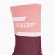 CEP Компресивни чорапи за бягане за жени 4.0 Mid Cut rose/dark red 3