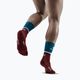 CEP Мъжки чорапи за бягане с компресия 4.0 Mid Cut бензин/тъмно червено 6