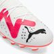 Детски футболни обувки PUMA Future Pro FG/AG Jr puma white/puma black/fire orchid 7