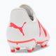 PUMA Future Play FG/AG Jr детски футболни обувки puma white/fire orchid 9