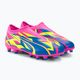 Детски футболни обувки PUMA Ultra Match Ll Energy FG/AG Jr светещо розово/ултра синьо/жълто предупреждение 4