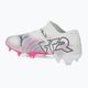 Футболни обувки PUMA Future 7 Ultimate Low FG/AG бяло/черно/отровно розово/ярко аква/сребърна мъгла 3