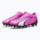 Детски футболни обувки PUMA Ultra Match LL FG/AG Jr poison pink/puma white/puma black 10