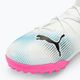 Детски футболни обувки PUMA 7 Match TT + Mid puma white/puma black/poison pink 7