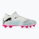 PUMA Future 7 Match FG/AG футболни обувки puma white/puma black/poison pink 2