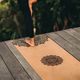 Yoga Design Lab Корк 3,5 мм кафяв Мандала Черна постелка за йога 8