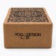 Кубче за йога Yoga Design Lab Cork Yoga кафяво BL-Cork-Mandala Black 2