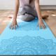 Yoga Design Lab Flow Pure 6 мм синя мандала Aqua постелка за йога 6