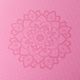 Yoga Design Lab Flow Pure 6 мм розов Мандала Роза постелка за йога 4