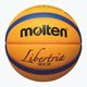Баскетболен кош Molten B33T5000 FIBA 3x3 жълто/синьо размер 3 2
