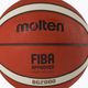 Разтопена баскетболна топка FIBA оранжева B5G2000 3
