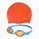Детски комплект за плуване Speedo Jet V2 Шапка за глава + оранжеви/розови очила 8