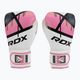 Дамски боксови ръкавици RDX BGR-F7 в бяло и розово BGR-F7P