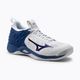 Мъжки обувки за волейбол Mizuno Wave Momentum white and blue V1GA191221