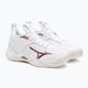 Мъжки обувки за волейбол Mizuno Wave Momentum 2 white/rose/snow white 4