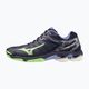 Мъжки обувки за волейбол Mizuno Wave Voltage evening blue / tech green / lolite 3