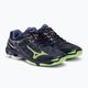 Мъжки обувки за волейбол Mizuno Wave Voltage evening blue / tech green / lolite 5