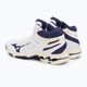 Мъжки обувки за волейбол Mizuno Wave Voltage Mid white / blue ribbon / mp gold 4