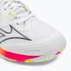 Мъжки обувки за бадминтон Mizuno Wave Claw Neo 2 white / lunar rock / high vis pink 8