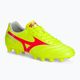 Mizuno Morelia II Club MD safety yellow/fiery coral 2/galaxy silver мъжки футболни обувки
