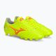 Мъжки футболни обувки Mizuno Morelia Neo IV Pro MD safety yellow/fiery coral 2/galaxy silver 5