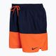 Мъжки къси панталони за плуване Nike Split 5" Volley в тъмносиньо и оранжево NESSB451-822 2